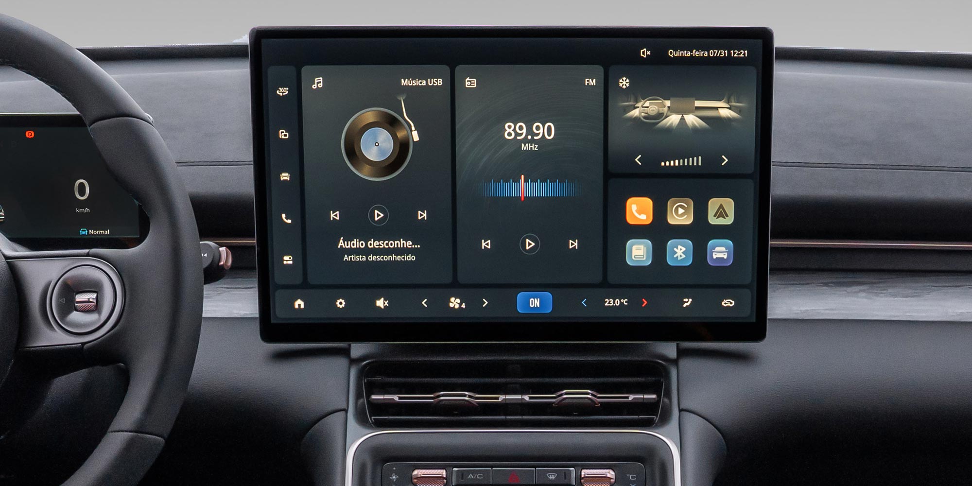 Pantalla multifuncional de la Chevrolet Captiva EV