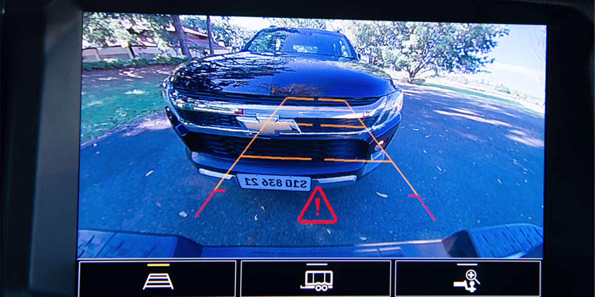 Cámara de reversa digital de alta resolución en Chevrolet Colorado