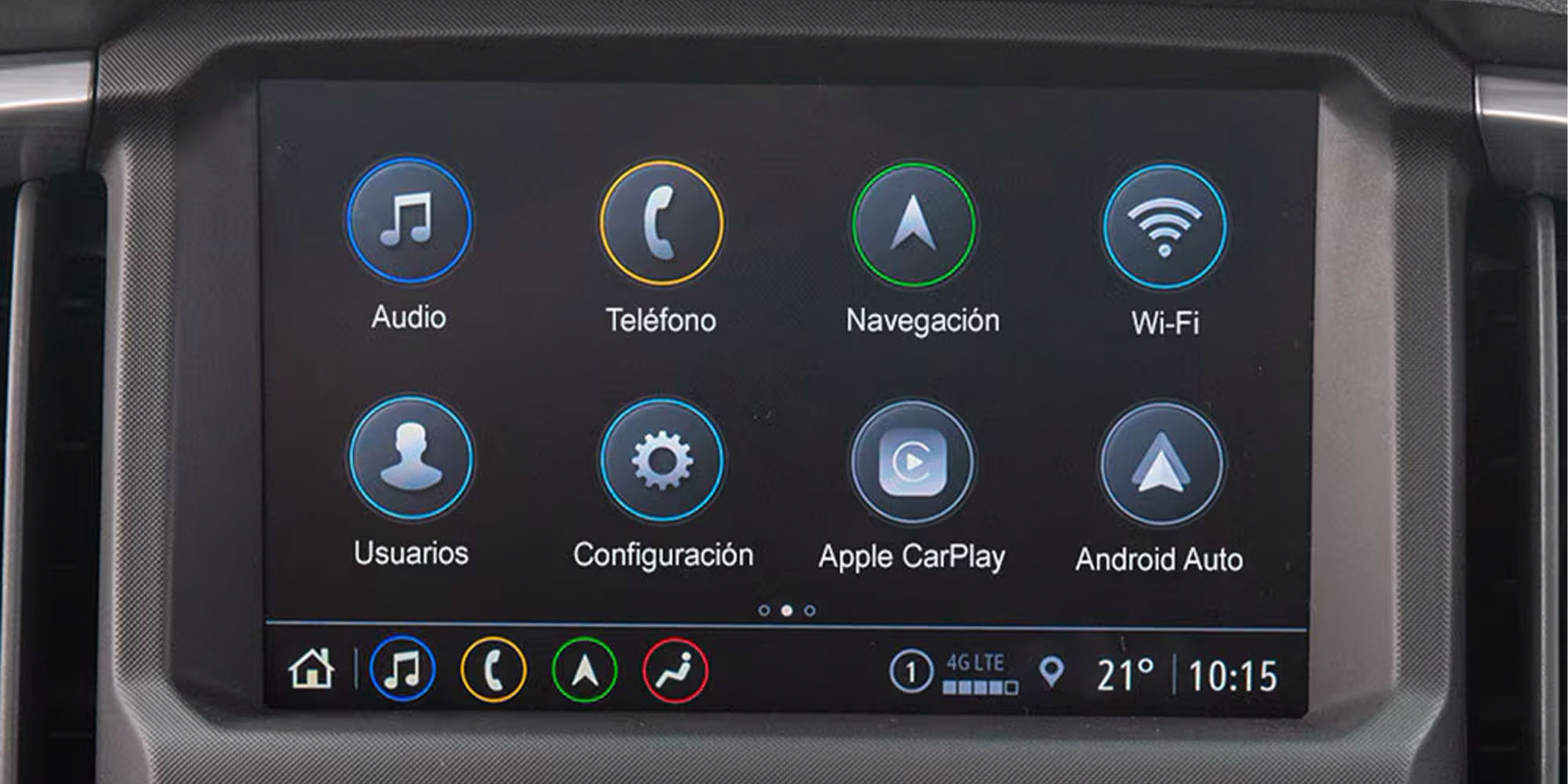 Chevrolet Colorado con sistema MyLink para smartphone, audio y conectividad
