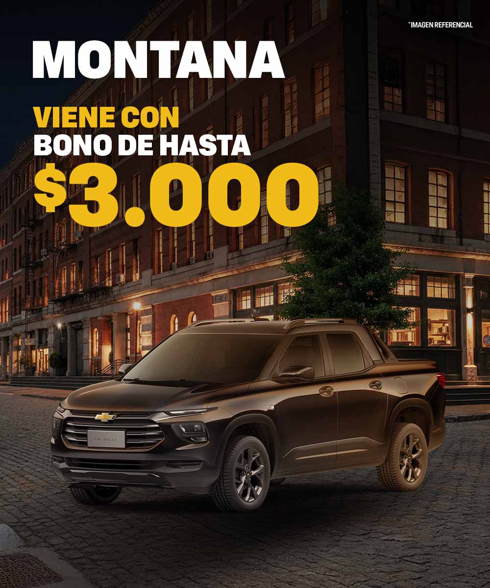 Chevrolet Montana con bono de hasta $3.000