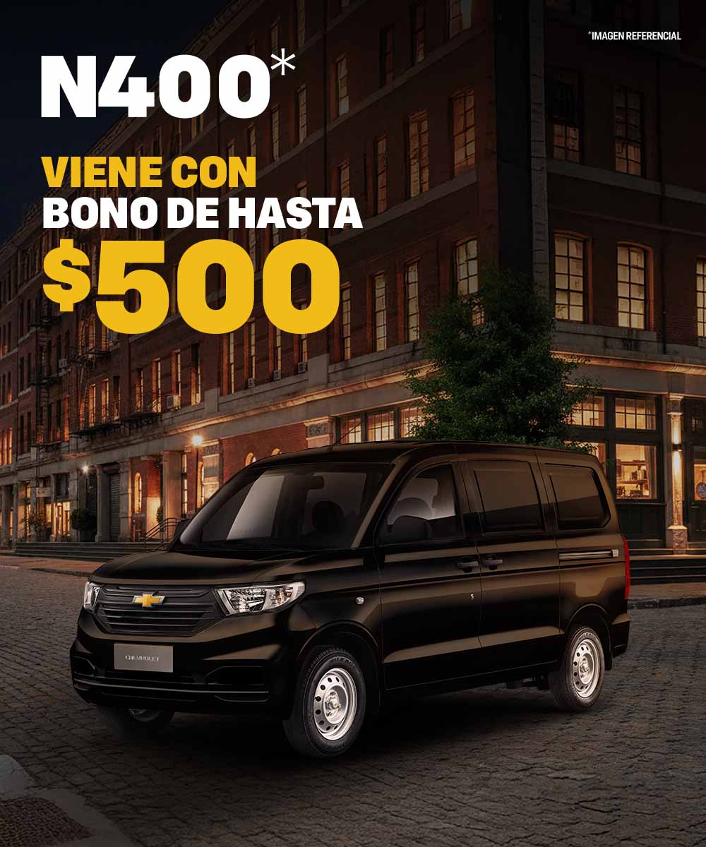 Chevrolet N400 con bono de hasta $500