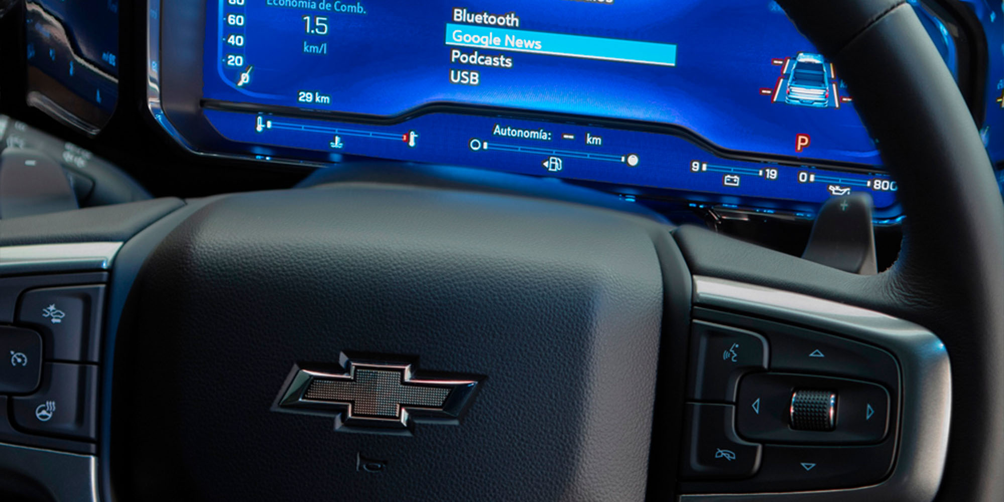 Vista panel de instrumentos, Chevrolet Silverado 2026