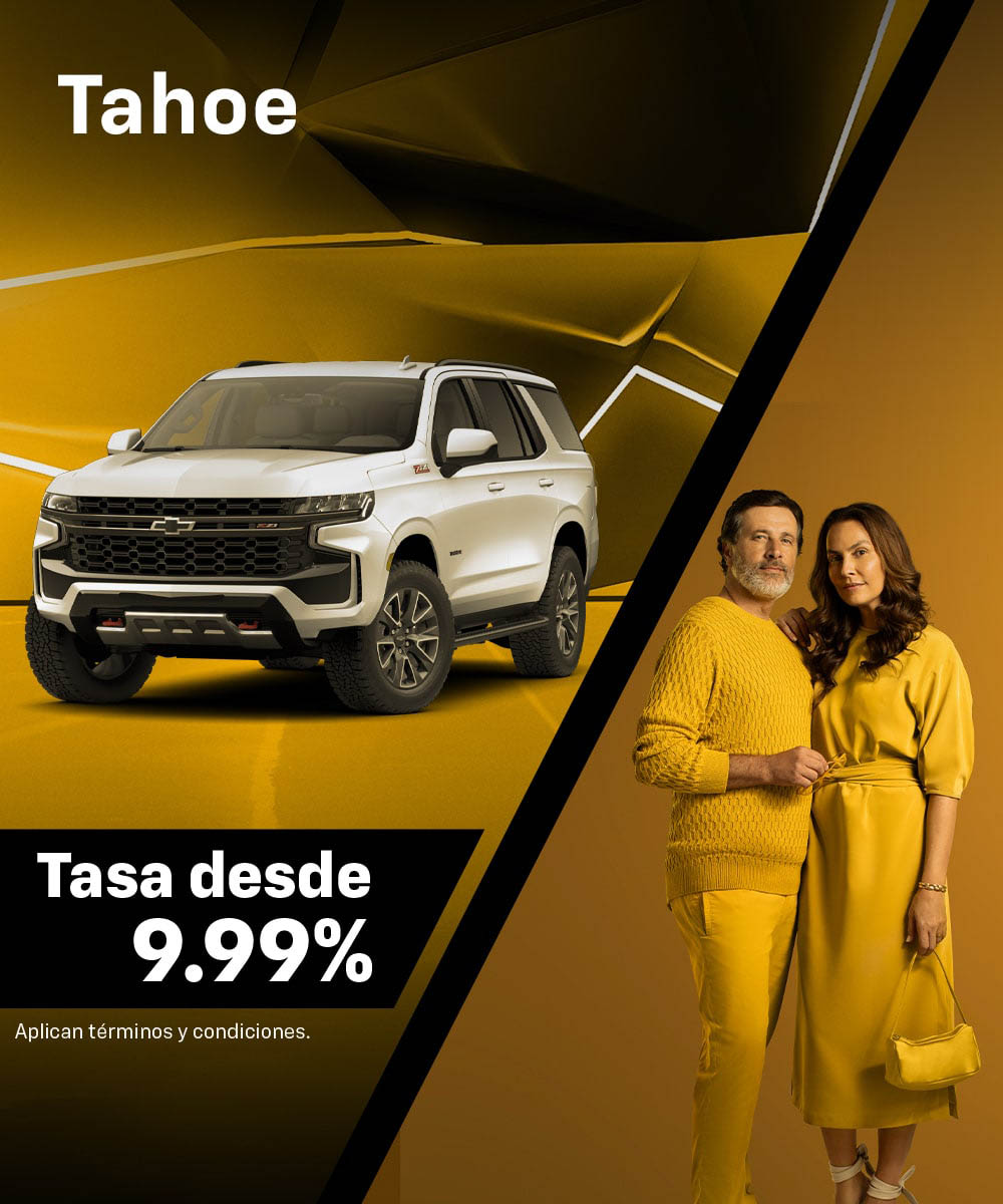 Chevrolet Tahoe tasa desde el 9.99%